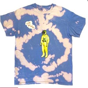 Travis Scott Astroworld blue tie dye shirt size M Authentic, Perfect Condition
